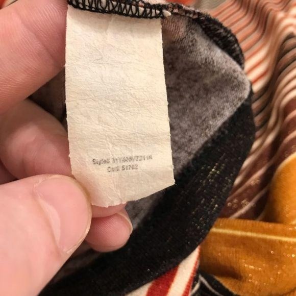 New Directions Striped Large Draped Cowl Neck Top - Picture 5 of 9